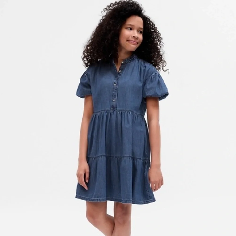 Gap Kids Tiered Denim Dress Size Small 6/7